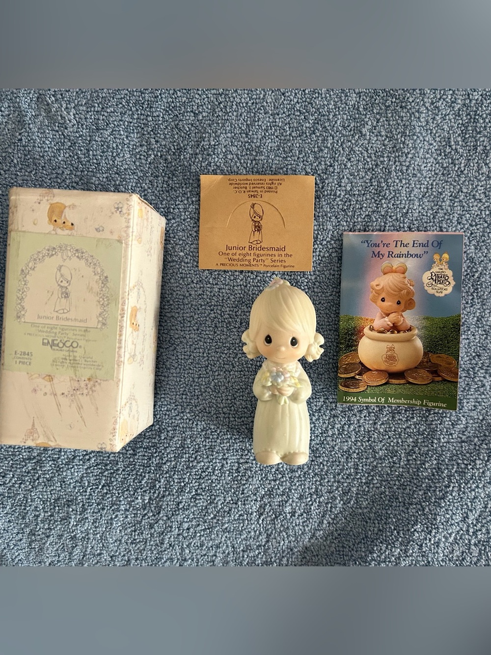 1983 Precious Moments Wedding Junior Bridesmaid Figurine w/ Box